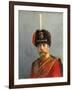 Study for a Portrait of Emperor Nicholas II, Chief of the Guard Hussar Regiment, C. 1908-Alexander Vladimirovich Makovsky-Framed Giclee Print