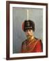 Study for a Portrait of Emperor Nicholas II, Chief of the Guard Hussar Regiment, C. 1908-Alexander Vladimirovich Makovsky-Framed Giclee Print