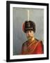 Study for a Portrait of Emperor Nicholas II, Chief of the Guard Hussar Regiment, C. 1908-Alexander Vladimirovich Makovsky-Framed Giclee Print