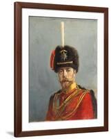 Study for a Portrait of Emperor Nicholas Ii, Chief of the Guard Hussar Regiment, C.1908-Alexander Vladimirovich Makovsky-Framed Giclee Print