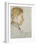 Study for a Portrait of Francis Poulenc, July 19, 1920-Jacques-emile Blanche-Framed Giclee Print