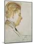 Study for a Portrait of Francis Poulenc, July 19, 1920-Jacques-emile Blanche-Mounted Giclee Print