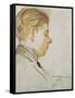 Study for a Portrait of Francis Poulenc, July 19, 1920-Jacques-emile Blanche-Framed Stretched Canvas