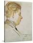 Study for a Portrait of Francis Poulenc, July 19, 1920-Jacques-emile Blanche-Stretched Canvas