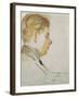 Study for a Portrait of Francis Poulenc, July 19, 1920-Jacques-emile Blanche-Framed Giclee Print