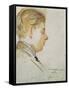 Study for a Portrait of Francis Poulenc, July 19, 1920-Jacques-emile Blanche-Framed Stretched Canvas