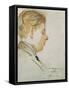 Study for a Portrait of Francis Poulenc, July 19, 1920-Jacques-emile Blanche-Framed Stretched Canvas