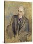 Study for a Portrait of Henri Bergson, 1911-Jacques-emile Blanche-Stretched Canvas