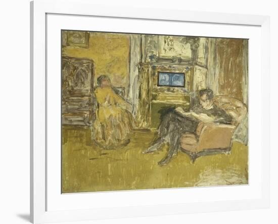 Study for a Portrait of Mr. and Mrs. Marcel Kapferer-Edouard Vuillard-Framed Giclee Print