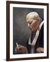 Study for a Portrait of Pope John Paul II (1920-2005) 2005-James Gillick-Framed Giclee Print