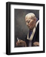 Study for a Portrait of Pope John Paul II (1920-2005) 2005-James Gillick-Framed Premium Giclee Print