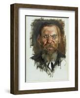 Study For a Portrait of Professor Dr. Eduard Meyer, 1910-Lovis Corinth-Framed Giclee Print