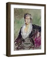 Study for a Portrait of the Princess Edmond De Polignac, 1913-Jacques-emile Blanche-Framed Giclee Print