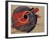 Study for a Poster, 1920-El Lissitzky-Framed Giclee Print