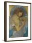 Study for a Poster Fruit-Alphonse Mucha-Framed Giclee Print