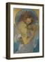 Study for a Poster Fruit-Alphonse Mucha-Framed Giclee Print