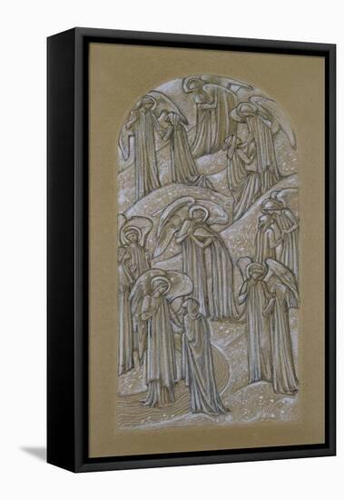 Study for a Stained Glass Window (Chalk on Paper)-Edward Burne-Jones-Framed Stretched Canvas