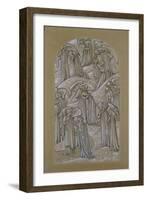 Study for a Stained Glass Window (Chalk on Paper)-Edward Burne-Jones-Framed Giclee Print