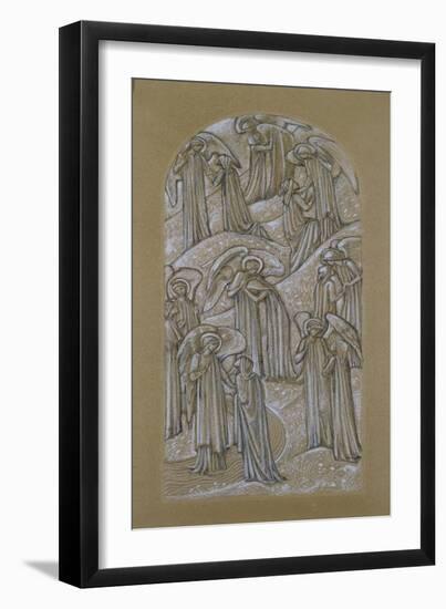 Study for a Stained Glass Window (Chalk on Paper)-Edward Burne-Jones-Framed Giclee Print