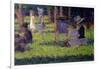 Study for "A Sunday Afternoon on the Island of La Grande Jatte," circa 1884-86-Georges Seurat-Framed Giclee Print