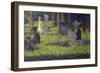 Study for 'A Sunday Afternoon on the Island of La Grande Jatte': Mothers and Children, 1886-Georges Seurat-Framed Giclee Print