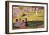 Study for 'A Sunday Afternoon on the Island of La Grande Jatte' (Oil on Panel)-Georges Pierre Seurat-Framed Giclee Print