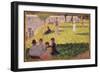 Study for 'A Sunday Afternoon on the Island of La Grande Jatte' (Oil on Panel)-Georges Pierre Seurat-Framed Giclee Print