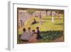 Study for 'A Sunday Afternoon on the Island of La Grande Jatte' (Oil on Panel)-Georges Pierre Seurat-Framed Giclee Print