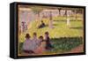 Study for 'A Sunday Afternoon on the Island of La Grande Jatte' (Oil on Panel)-Georges Pierre Seurat-Framed Stretched Canvas