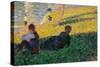 Study for a Sunday Afternoon on the Island of La Grande Jatte-Georges Seurat-Stretched Canvas