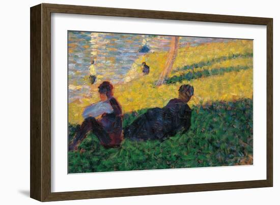 Study for a Sunday Afternoon on the Island of La Grande Jatte-Georges Seurat-Framed Giclee Print