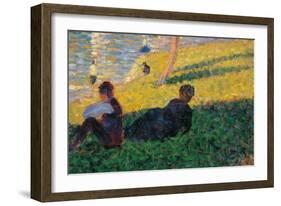 Study for a Sunday Afternoon on the Island of La Grande Jatte-Georges Seurat-Framed Giclee Print