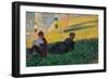 Study for a Sunday Afternoon on the Island of La Grande Jatte-Georges Seurat-Framed Giclee Print