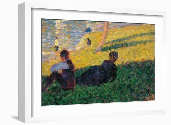 Study for a Sunday Afternoon on the Island of La Grande Jatte-Georges Seurat-Framed Giclee Print