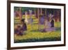 Study for A Sunday Afternoon on the Island of La Grande Jatte-Georges Seurat-Framed Premium Giclee Print