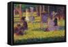 Study for A Sunday Afternoon on the Island of La Grande Jatte-Georges Seurat-Framed Stretched Canvas