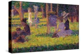 Study for A Sunday Afternoon on the Island of La Grande Jatte-Georges Seurat-Stretched Canvas