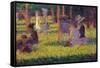 Study for A Sunday Afternoon on the Island of La Grande Jatte-Georges Seurat-Framed Stretched Canvas