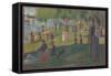 Study for "A Sunday on La Grande Jatte", 1884-Georges Pierre Seurat-Framed Stretched Canvas