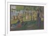 Study for "A Sunday on La Grande Jatte", 1884-Georges Pierre Seurat-Framed Giclee Print