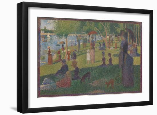 Study for "A Sunday on La Grande Jatte", 1884-Georges Pierre Seurat-Framed Giclee Print