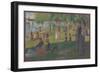 Study for "A Sunday on La Grande Jatte", 1884-Georges Pierre Seurat-Framed Giclee Print