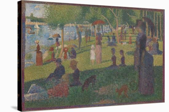 Study for "A Sunday on La Grande Jatte", 1884-Georges Pierre Seurat-Stretched Canvas