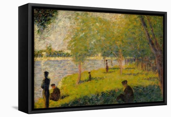 Study for "A Sunday on La Grande Jatte", 1884-Georges Pierre Seurat-Framed Stretched Canvas