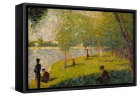 Study for "A Sunday on La Grande Jatte", 1884-Georges Pierre Seurat-Framed Stretched Canvas