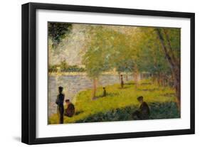 Study for "A Sunday on La Grande Jatte", 1884-Georges Pierre Seurat-Framed Giclee Print