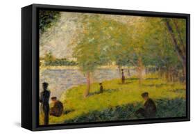 Study for a Sunday on La Grande Jatte-Georges Seurat-Framed Stretched Canvas