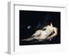 Study for a Woman Sleeping, C.1852-Gustave Courbet-Framed Giclee Print