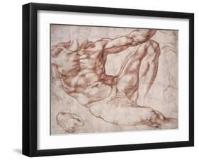 Study for Adam-Michelangelo-Framed Art Print