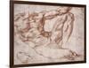 Study for Adam-Michelangelo-Framed Art Print